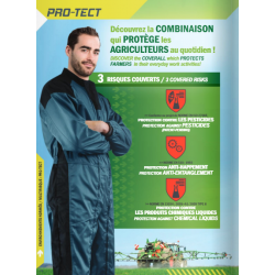 Combinaison PRO TECH ANTI HAPPEMENT ET PROTECTION PRODUITS CHIMIQUES LIQUIDES
