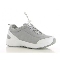 Chaussures professionnelles basket MAUD SRA femme OXYPAS pieds sensibles gris